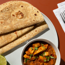 Keema w/Roomali Roti
