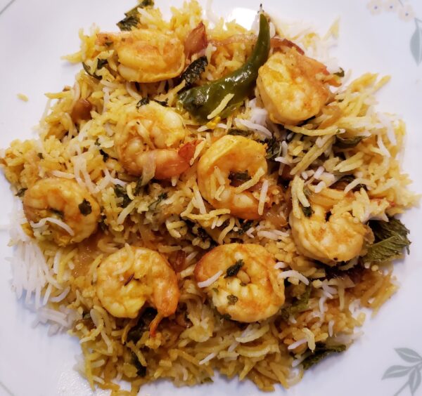 Shrimp Dum Biryani